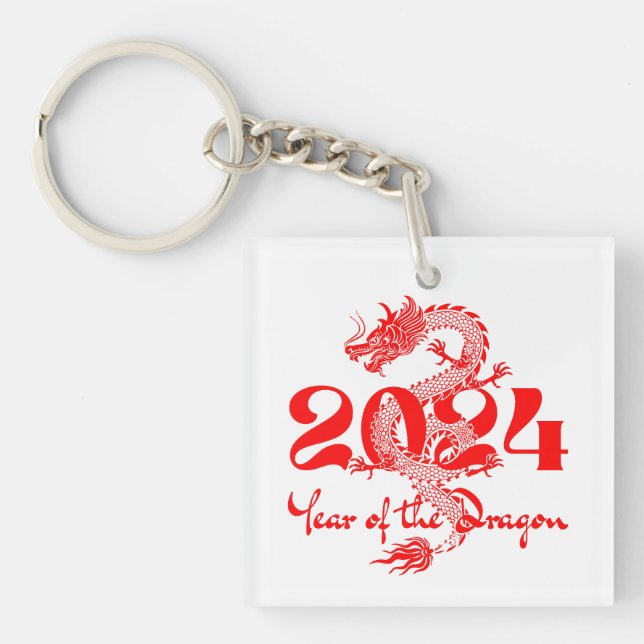 Llavero Año Nuevo Chino 2024 Año del Dragón (Frente)