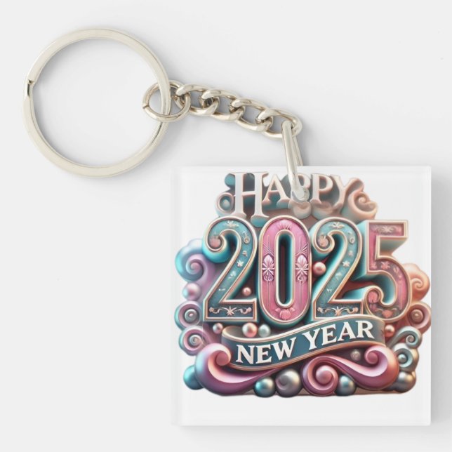 Llavero Año Nuevo de Keychain (Frente)