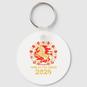 Llavero Año Nuevo Lunar Chino 2026 Año del Caballo Zodiaco
