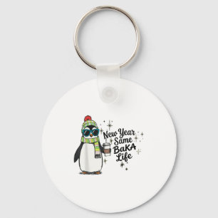 Llavero Año Nuevo Misma Vida de Baka Pingüino Meme Chiste