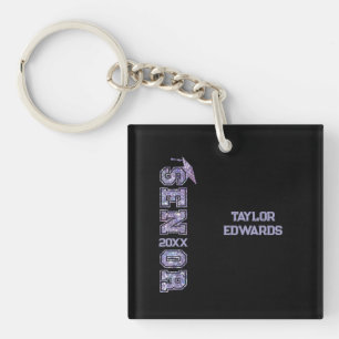 Llavero Año Purpurina de Grado de Grado de Fotografía de A
