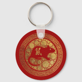Llavero Año zodiaco chino de la rata 2020
