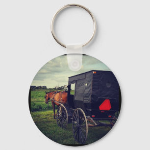 Llavero Anoche en una comunidad Amish, caballo Amish