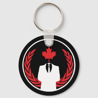 Llavero Anonymous Canada Black Keychain