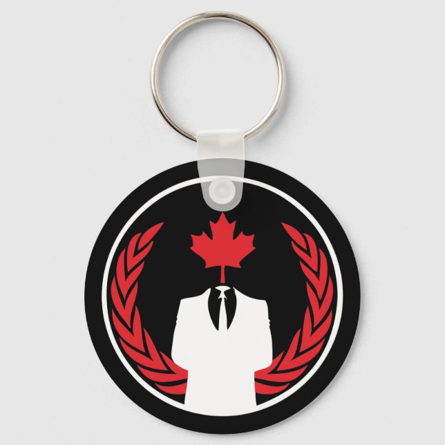 Llavero Anonymous Canada Black Keychain (Anverso)