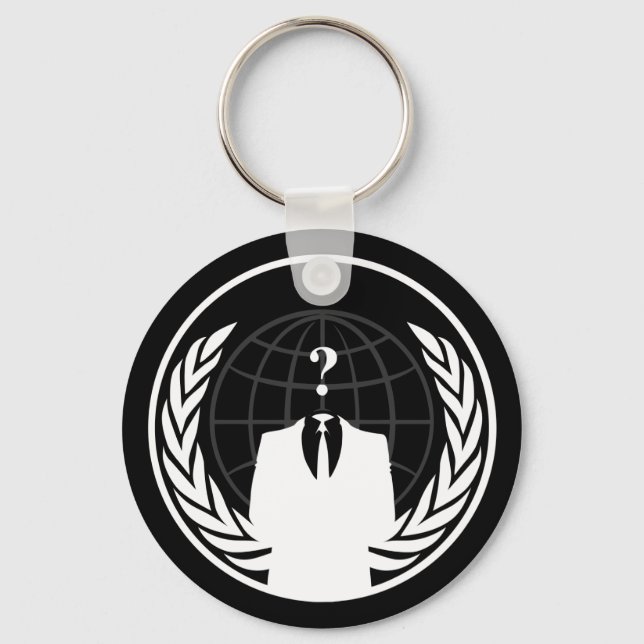 Llavero Anonymous International Black Keychain (Anverso)