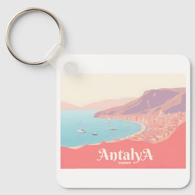 Llavero Antalya Turkey Pastel Travel (Anverso)