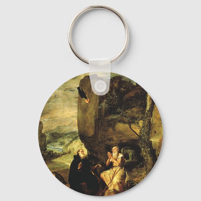 Llavero Anthony el Grande y Pablo de Tebas (Anverso)