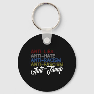 Llavero Anti Mentiras Anti Odio Anti Racismo Anti Fascismo