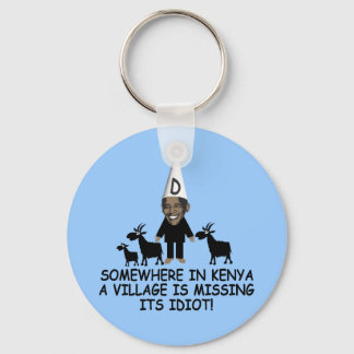 Llavero Anti Obama, idiota de aldea