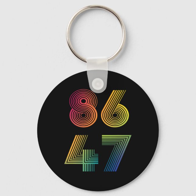 Llavero Anti Trump 8647 86 47 Encender a 47 presidente ant (Anverso)