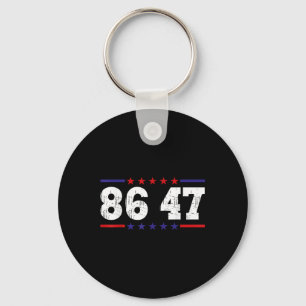 Llavero Anti Trump 86 47 Humor político retro cosecha