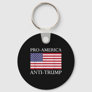 Llavero Anti-trump pro-estadounidense - Bandera norteameri