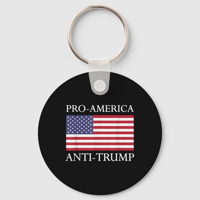 Llavero Anti-trump pro-estadounidense - Bandera norteameri (Anverso)