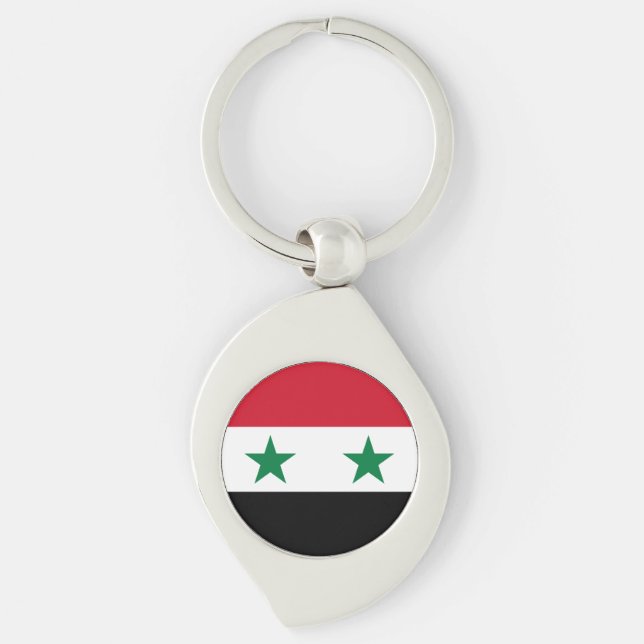 Llavero Antigua bandera de Siria (Anverso)
