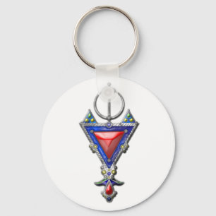 Llavero antigua señal tribal de la pendant bereber joyer