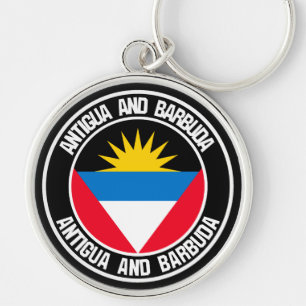 Llavero Antigua y Barbuda Round Emblem