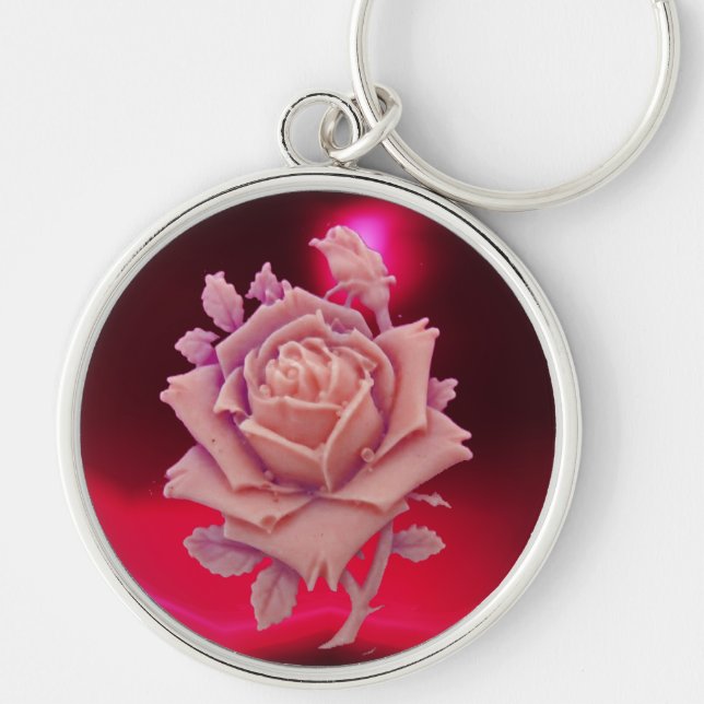 LLAVERO ANTIGUO CAMEO / BELLA ROSA ROSA ROSA DE ROSA ROSA, (Frente)