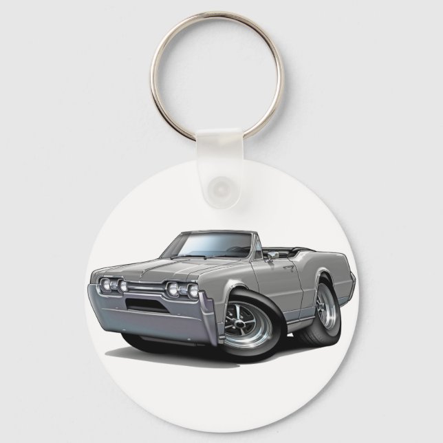 Llavero Antiguo Cristal Gris Convertible 1967 (Anverso)