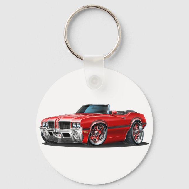 Llavero Antiguos Cutlass Red Convertible (Anverso)
