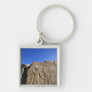 Llavero Antiguos jeroglíficos en la pared, Templo de Karna