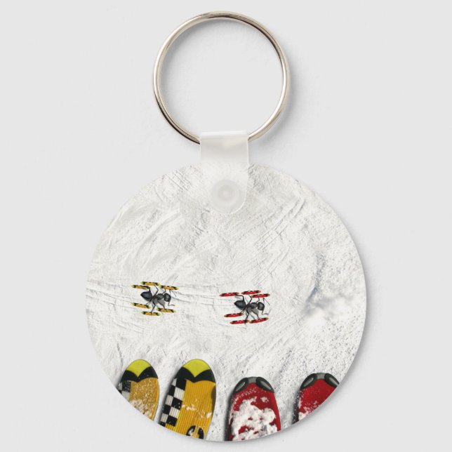 Llavero Antillas Esquiando, Pasando Por (Anverso)