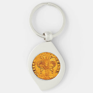 LLAVERO ANTIQUE GOLD FLORENTINE FORINT