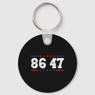 Llavero Antit Trump 86 47 Humor Político Retro Vintage