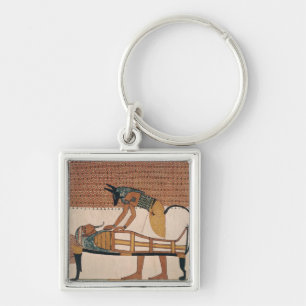 Llavero Anubis asiste a la momia de Sennedjem