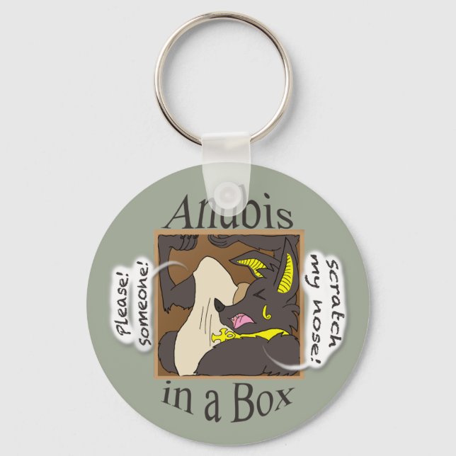 Llavero Anubis En Una Caja (Anverso)