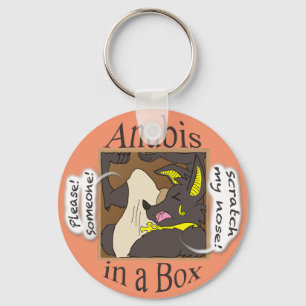 Llavero Anubis In a Box (ojos cerrados)