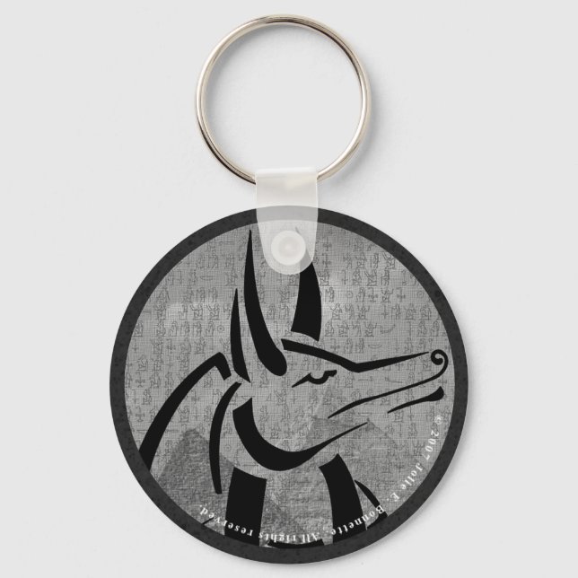 Llavero Anubis Round Keychain (Anverso)