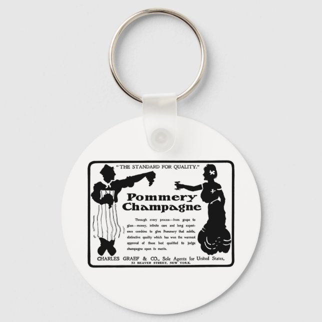 Llavero Anuncio viejo Pommery Champagne (Anverso)
