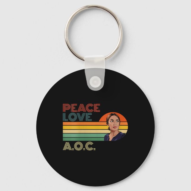 Llavero Aoc Alexandria Ocasio-cortez Primera mujer P (Anverso)