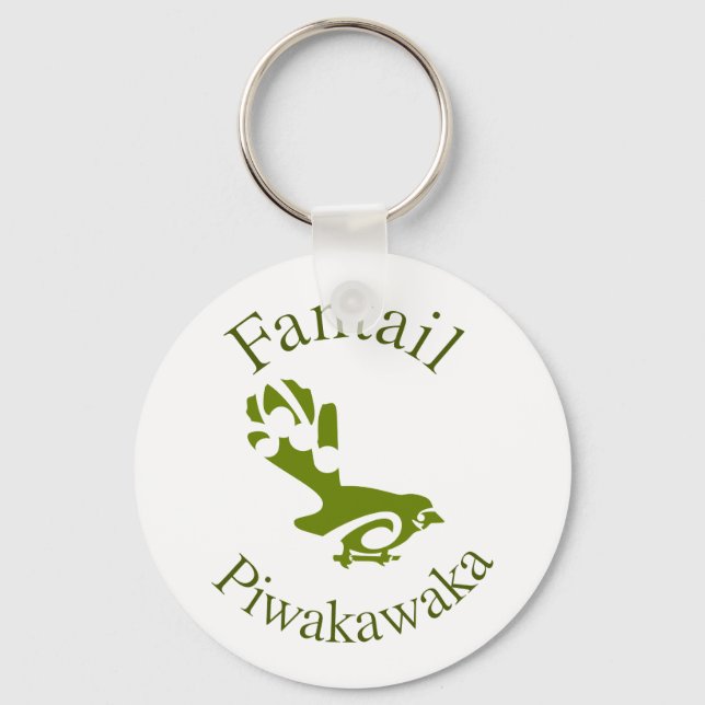 Llavero Aotearoa Fantail de Nueva Zelanda (Anverso)