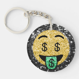 Llavero *~* AP40 LUCKY Dollar Rótulos Emoji Verde Keychain