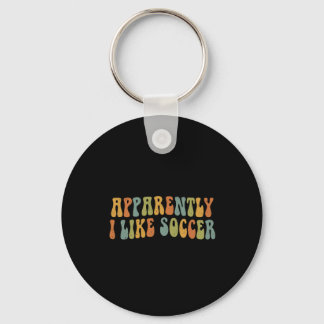 Llavero Aparentemente Me Gusta El Fútbol Groovy Amante Del