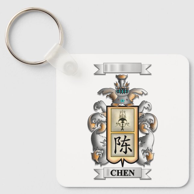 Llavero Apellido Chen y Escudo (Anverso)