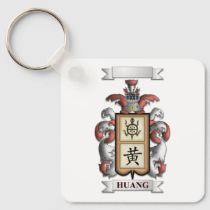 Llavero Apellido Huang y Escudo