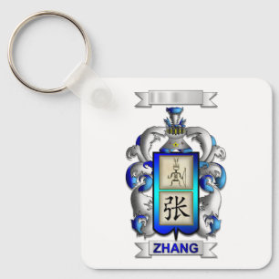 Llavero Apellido Zhang y Escudo
