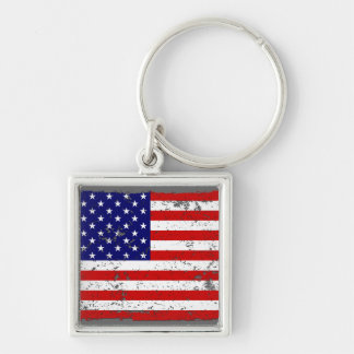 Llavero apenado de la bandera americana