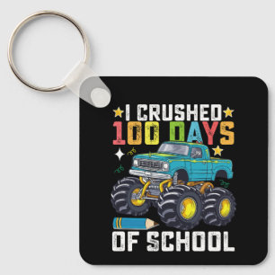 Llavero Aplasté 100 Días De Camión Monstruo De Escuela
