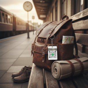 Llavero Aplicación de efectivo personalizada y código QR d