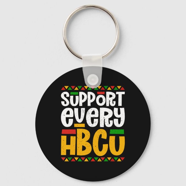 Llavero Apoya A Cada Estudiante Hbcu Histórico De Black Co (Anverso)