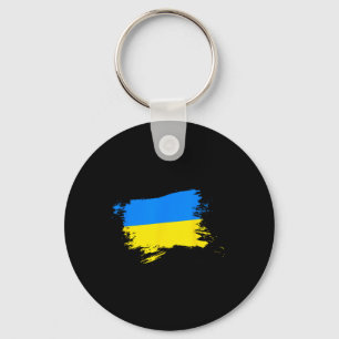 Llavero Apoya la bandera de Ucrania Orgullo ucraniano Cora