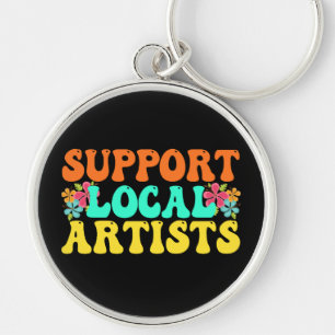 Llavero Apoyar A Los Artistas Locales Para El Amante De La