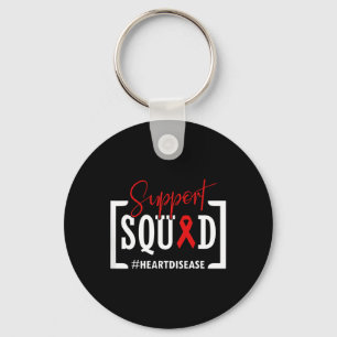 Llavero Apoyar a Squad Heart Disease Awareness Warrior Red