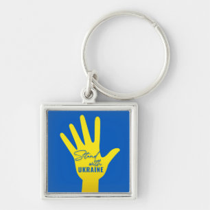 Llavero Apoyar a Ucrania Square Keychain