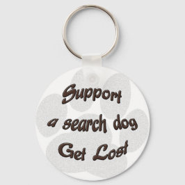 Llavero Apoyar a un perro de búsqueda