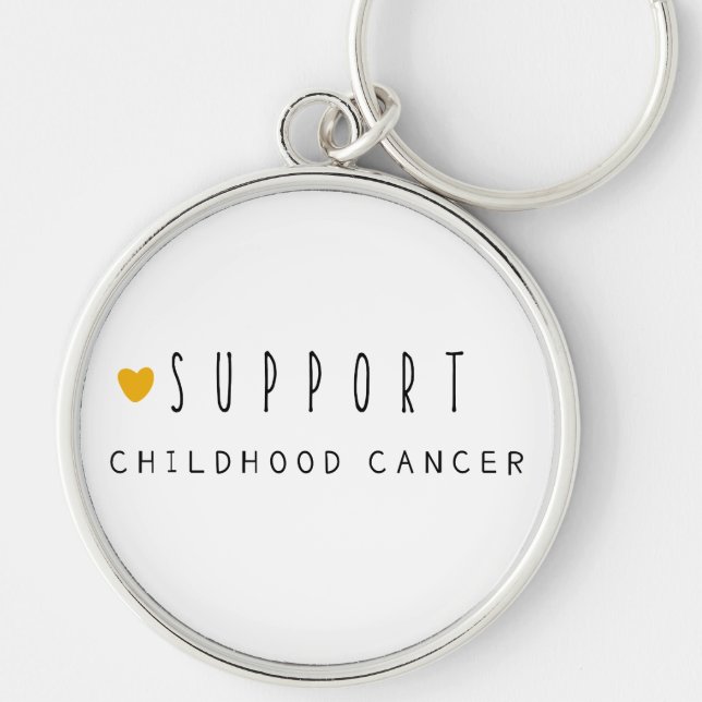 Llavero apoyar el cáncer infantil Keychain (Frente)